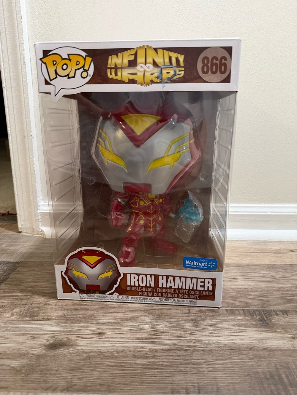 Funko Pop! Iron Hammer Red, Gold & Silver Vinyl Figure - Infinity Warps #866